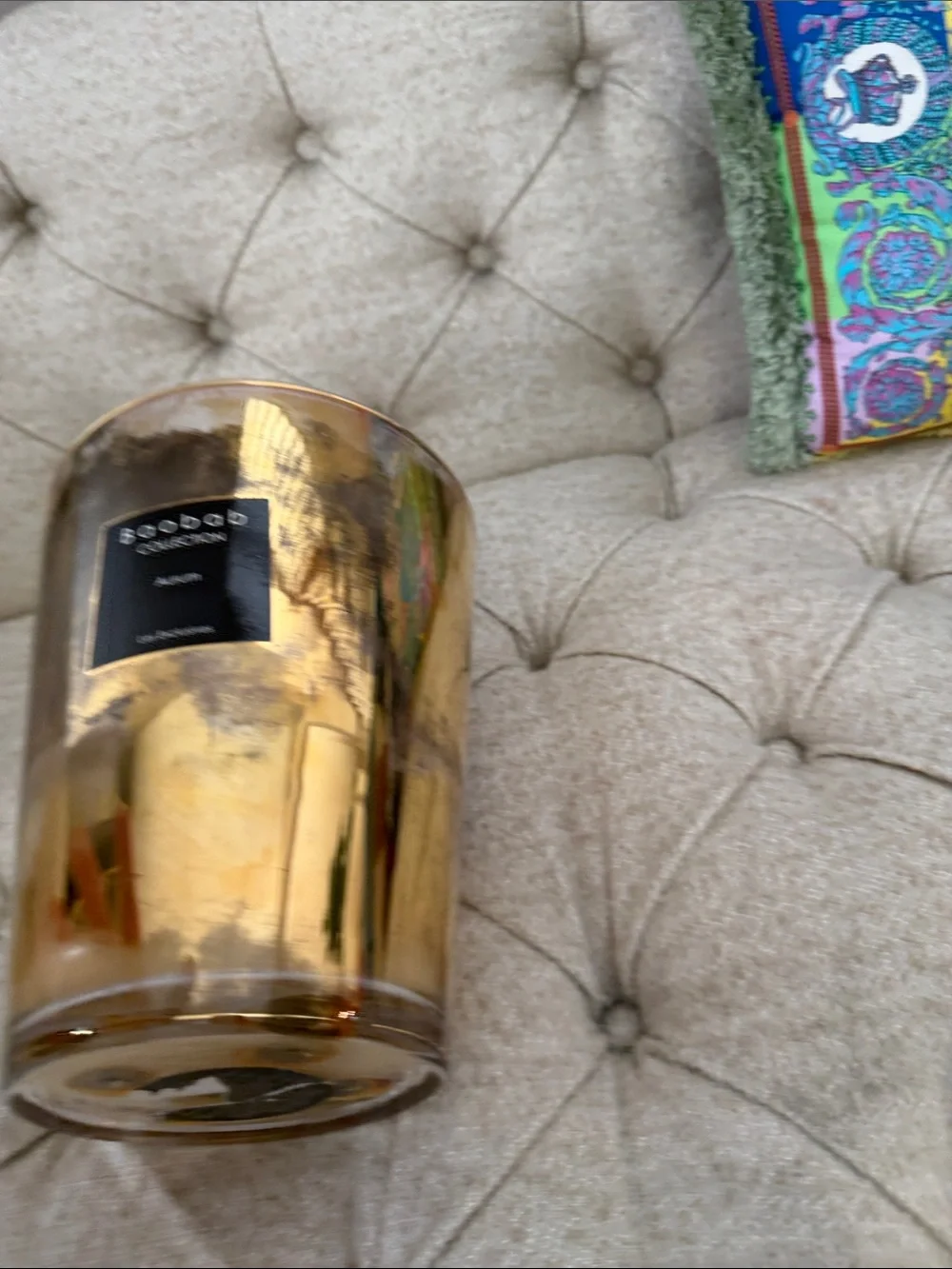 Baobab Collection Aurum Metallic Gold Glass Accent